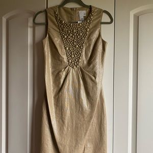 NWT Gold/Tan Dress, size 0